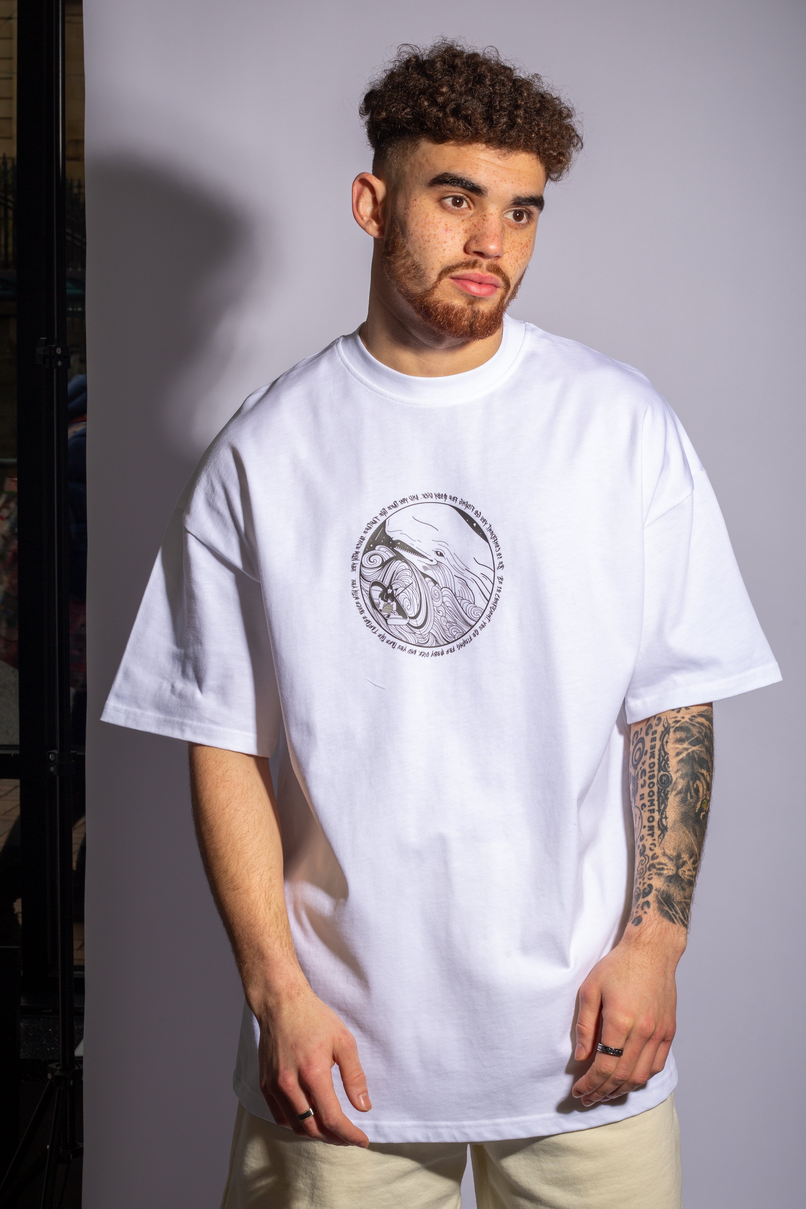 White Moby Dick Oversized T-Shirt