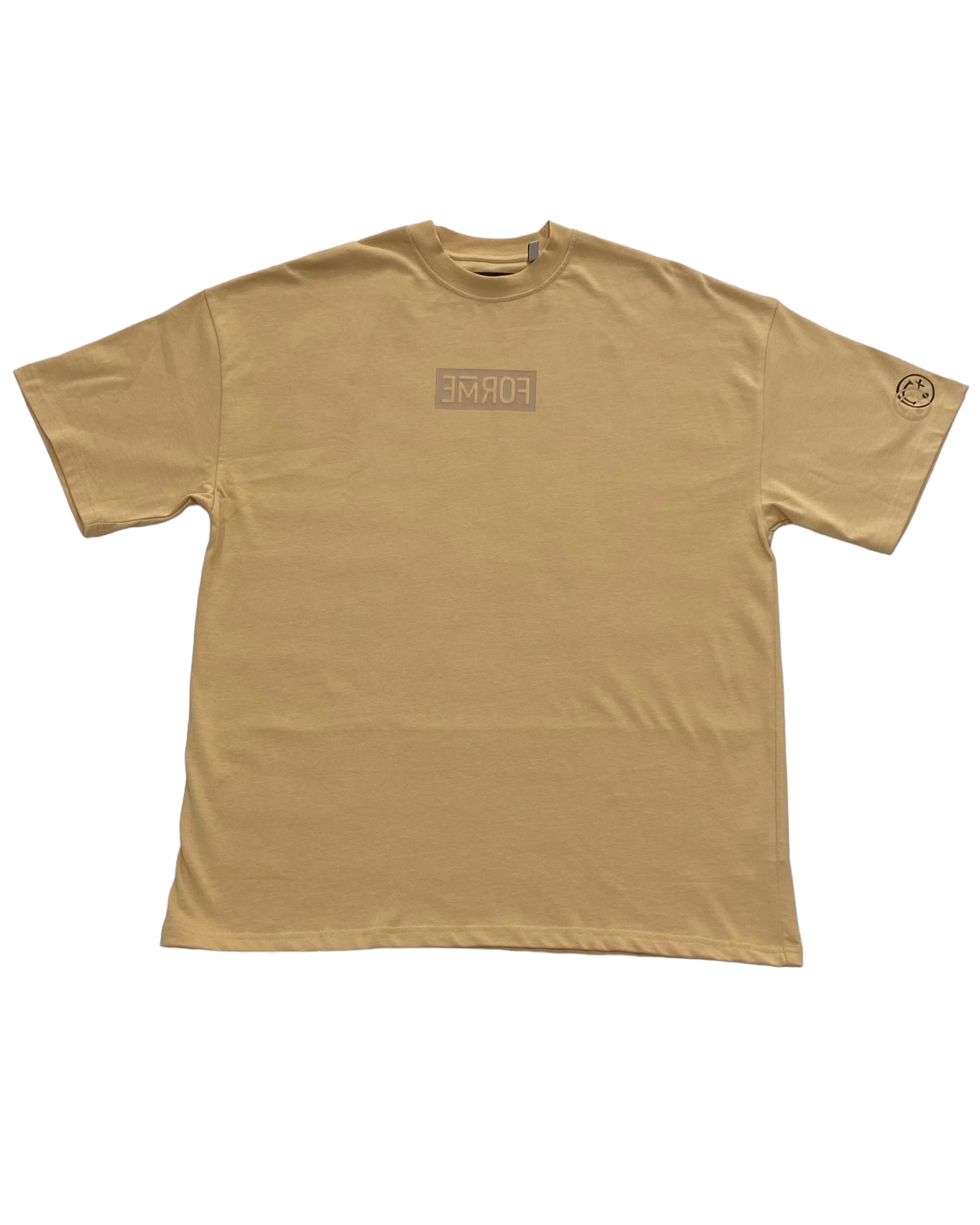 Sand Monochrome Box Logo T-Shirt