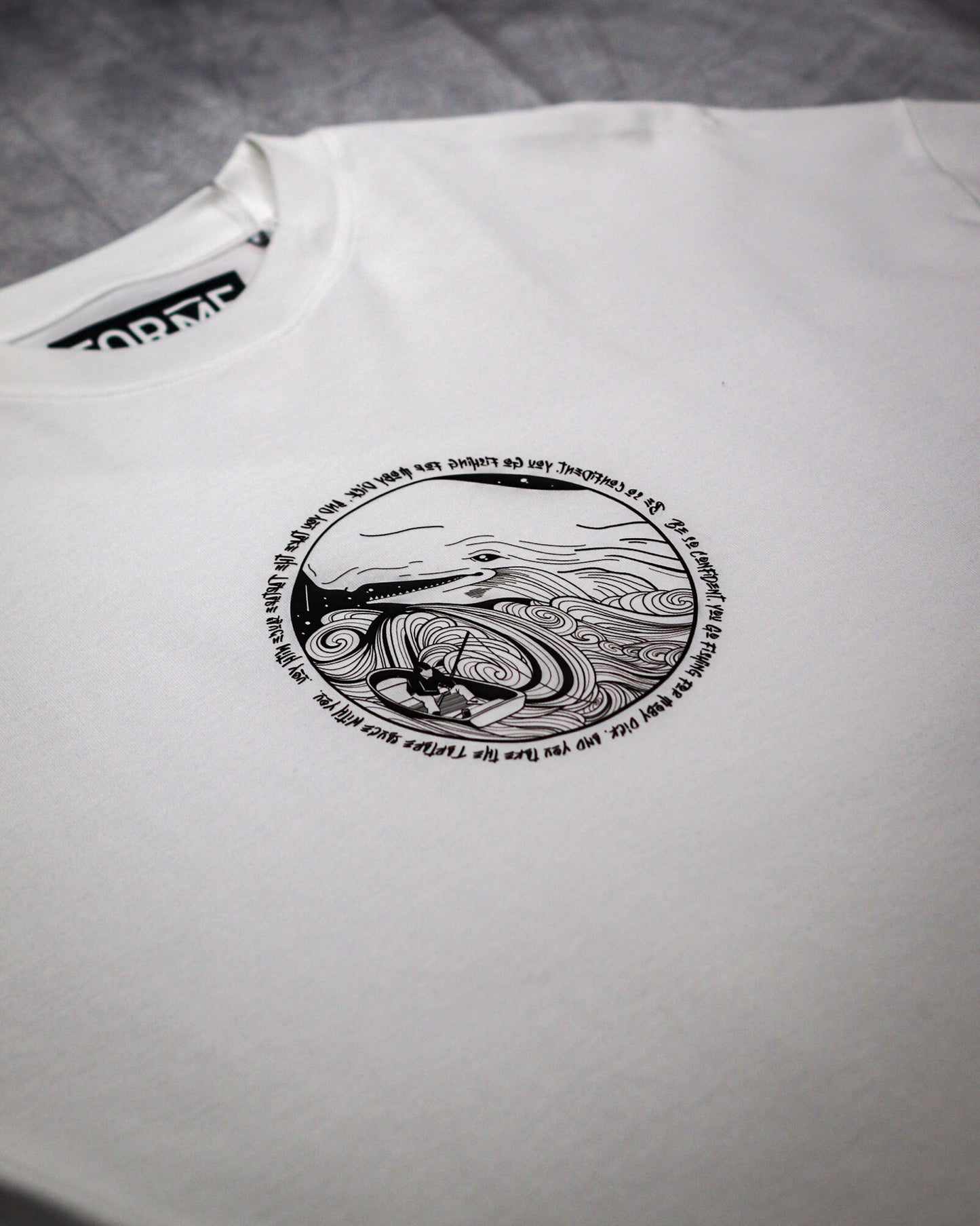 White Moby Dick Oversized T-Shirt